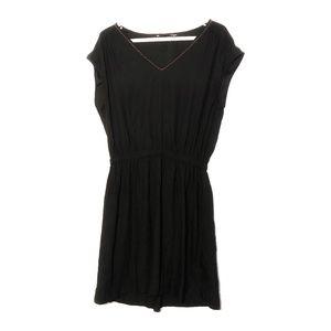 H&M Black Dress with a delicate gold detail